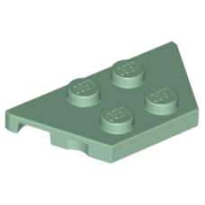 LEGO 51739 Sand Green Wedge, Plate 2 x 4 (210623)*